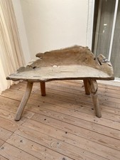 Garten Bank Teak Wurzelholz Massivholz Gartenbank Sitzbank Rustikal echtholz 