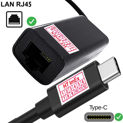 Schwarz usb rj45 adapter - to,