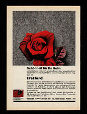 3w3855/ Alte Reklame von 1966 – Tretford – Wesler Teppich GMBH