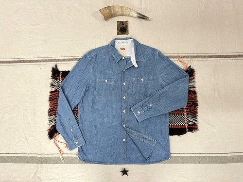 Levi navy chambray - us,