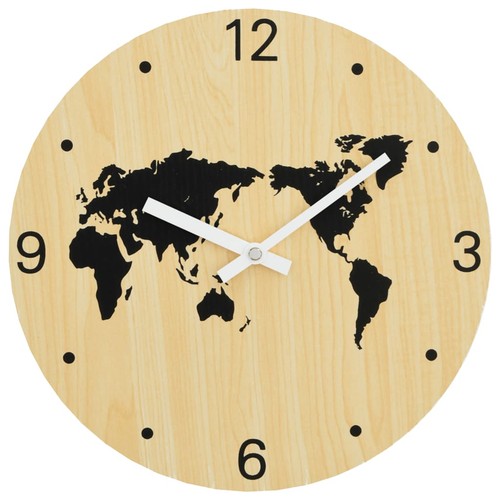 30cm modern wanduhr holz - 30cm,