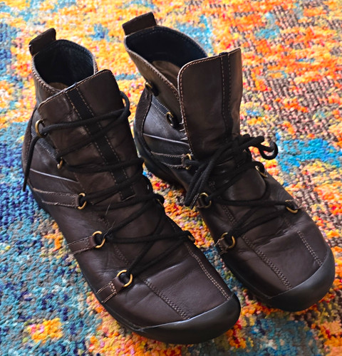 Stiefeletten leder braun 39 - braun,