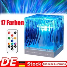 17 Farben Aurora Projektor Lampe RGB Nordlichter Ozeanwelle Nachtlichter Akku