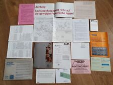 80er Jahre Anleitungen Lot SABA BRAUN PHILIPS GRUNDIG s/w TV Stereo-Anlage Boxen