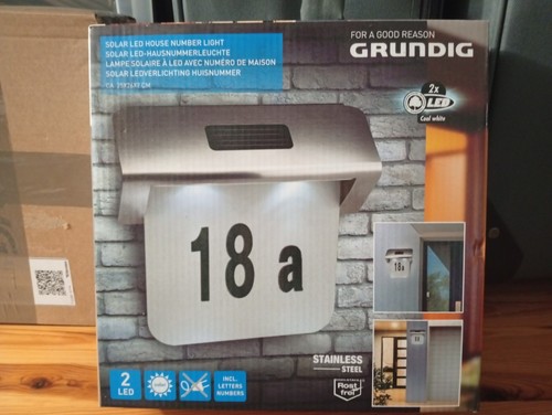 Solar led hausnummerleuchte - led,