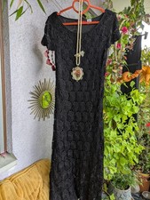 Derhy Häkel Maxi Kleid Granny