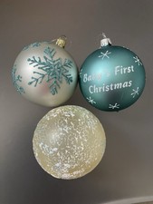3 Weihnachtskugeln Babys First