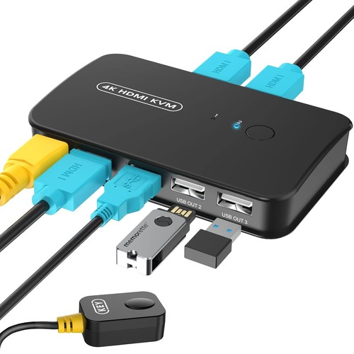 Switch hdmi 4k - 2, pc,