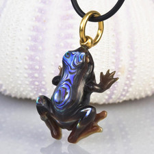 Frosch Anhänger Gold Vermeil