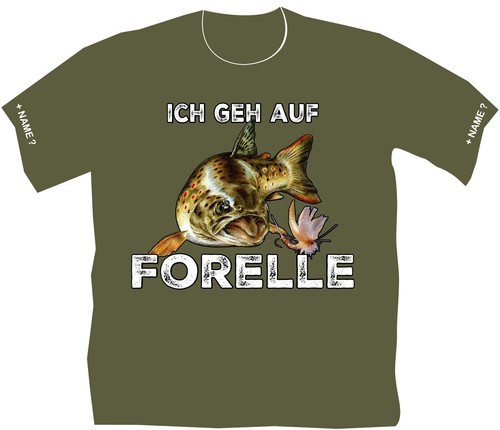 Angler shirt forellenangeln - angler, t-shirt