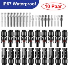 10Paar PV Solarstecker Solar