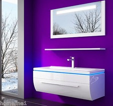 Badmöbel Set MDF Weiss