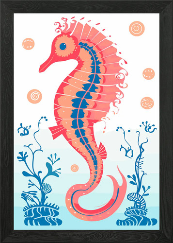 Risograph tier gerahmtes - risograph,