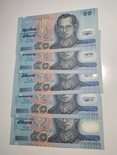 THAILAND 5 x 50 BAHT FOLGENDE