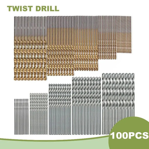 100x mini spiralbohrer set - 100x,