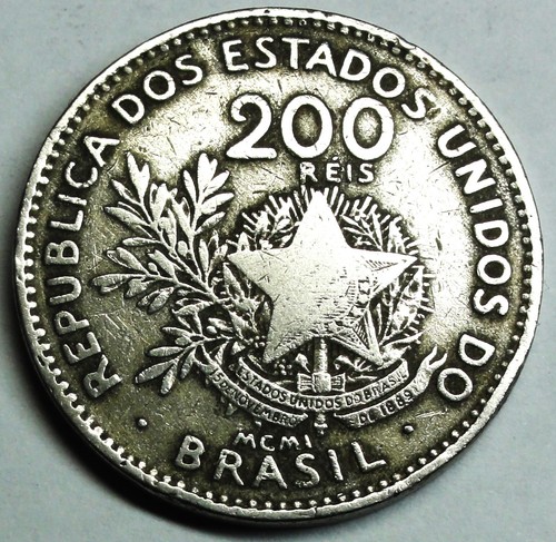 Brazil brasilien 200 reis - brazil/brasilien,