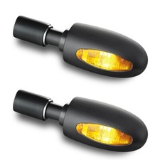 Halogen 2er Set Lenkerendenblinker Kellermann BL1000 yellow 124600 Alu schwarz