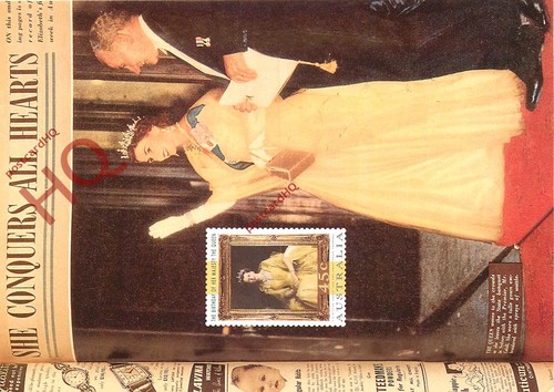 Ansichtskarte queen elizabeth - ansichtskarte;,