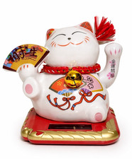 Solar Winkekatze Maneki Neko
