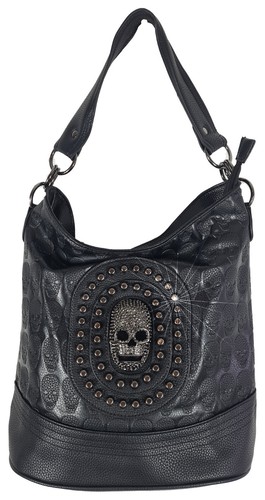 Bucket handtasche skull - bucket,