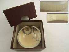 S.O.G. VISOLETT TISCHLUPE LUPE LESEHILFE GLAS LINSE VERGRÖßERN ALT ANTIK 1930'er