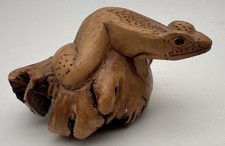 Frosch Holz Skulptur Wurzel