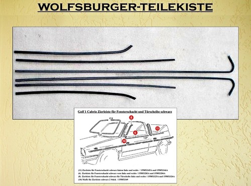 Golf cabrio zierleiste - cabrio,