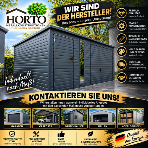Gerätehaus 5x5 garage - gerätehaus,
