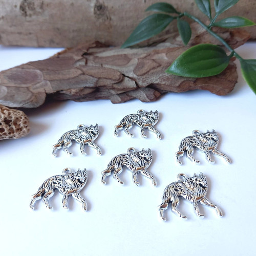 Wölfe wolf charms - 6, /