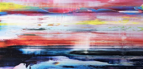 Abstrakte landschaft bild - landschaft,