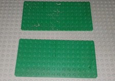 Lego Baseplate 8 x 16 green für Sets: Gelbe Ritterburg 375 6399 3739 6066 6075