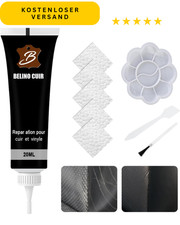 Leder Reparatur Set Schwarz 20ml Flüssigleder Reparaturcreme für Sofa Autositz