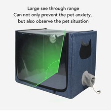 Pet Nebulizer Faltbar Geräumige Doppellöcher Katze Hund Sauerstoff Kam AK