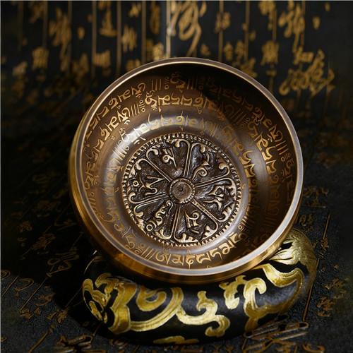 Resonant singing bowl - singing,