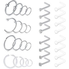 Nasenpiercings 18G Schmuck Set