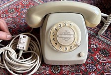 Krone Post Telefon FeTAp 612A  5240 Wählscheibe Drehscheibe Telefon Beige 11:78