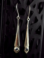 Ohrringe Silber 925 Topas blau