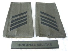 KLETT Rangabzeichen Heer Stabsgefreiter schwarz/oliv Schulter Klappen Schlaufen