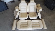 Audi A6 B4C5 2.7 Biturbo Ihnenausstattug Sitze Rückbank Leder Vanille NST/JM#545