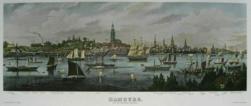 Hamburgensie handkoloriert