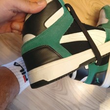 Gay Used Hohe PUMA Sneakers in Gr. 47 - Grün/Weiß (gerne getragen) Schreibt mir.