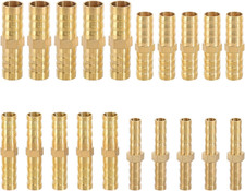 20st Schlauchverbinder Messing Kraftstoffleitung Wasserleitung Luftleitung 6mm 8