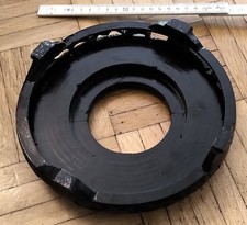 Blumentopfuntersetzer Holz in China Optik 20 cm Durchmesser Schwarz Gebraucht