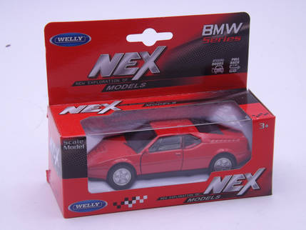 Welly nex 43780 bmw m1 - m1, rot