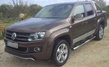 Trittbretter passend für VW Amarok (10-20) + TÜV-Teilegutachten Edelstahl Ø100mm