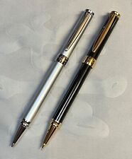 Senator / Schreibset / Kugelschreiber, Lack silber und Bleistift, Lack schwarz