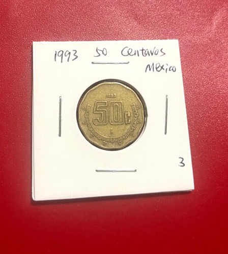 1993 mexiko centavos münze - 50,