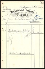 Rechnung Esslingen 1901