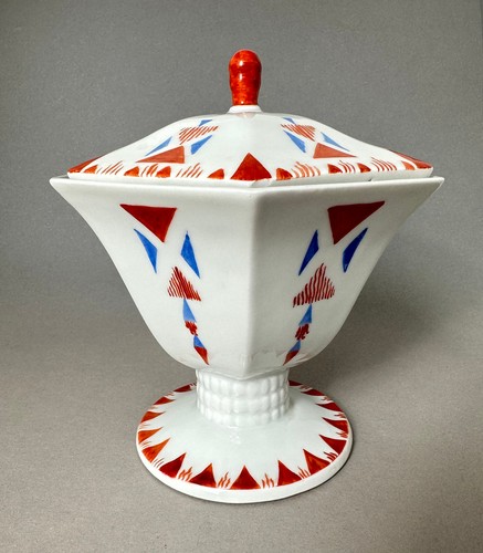 Art deco porzellan dose - art,