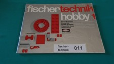 Vintage * fischertechnik * Bauanleitung * hobby 1 * Stückliste * gut erhalten